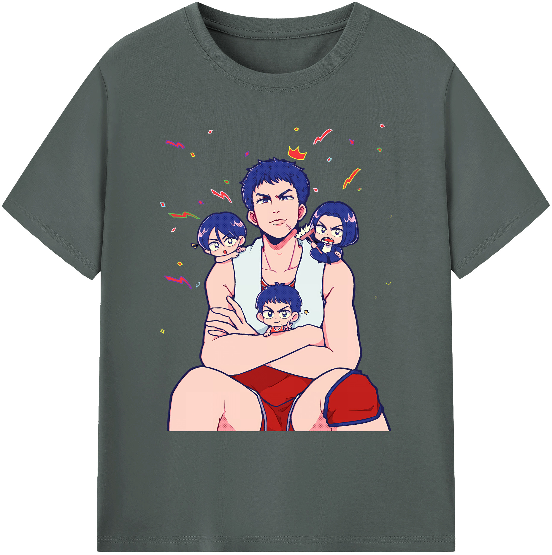（画像用） SLAM DUNK／スラムダンク 綿100％ メンズ半袖Tシャツ｜肌触りやわらか＆通気性